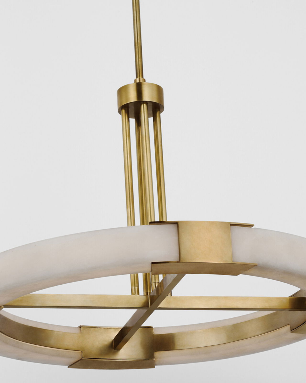 Covet Ring Chandelier Antique Brass Medium
