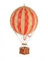 Hot Air Balloon Floating The Skies, True Red