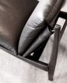 Alyson leather armchair anthracite