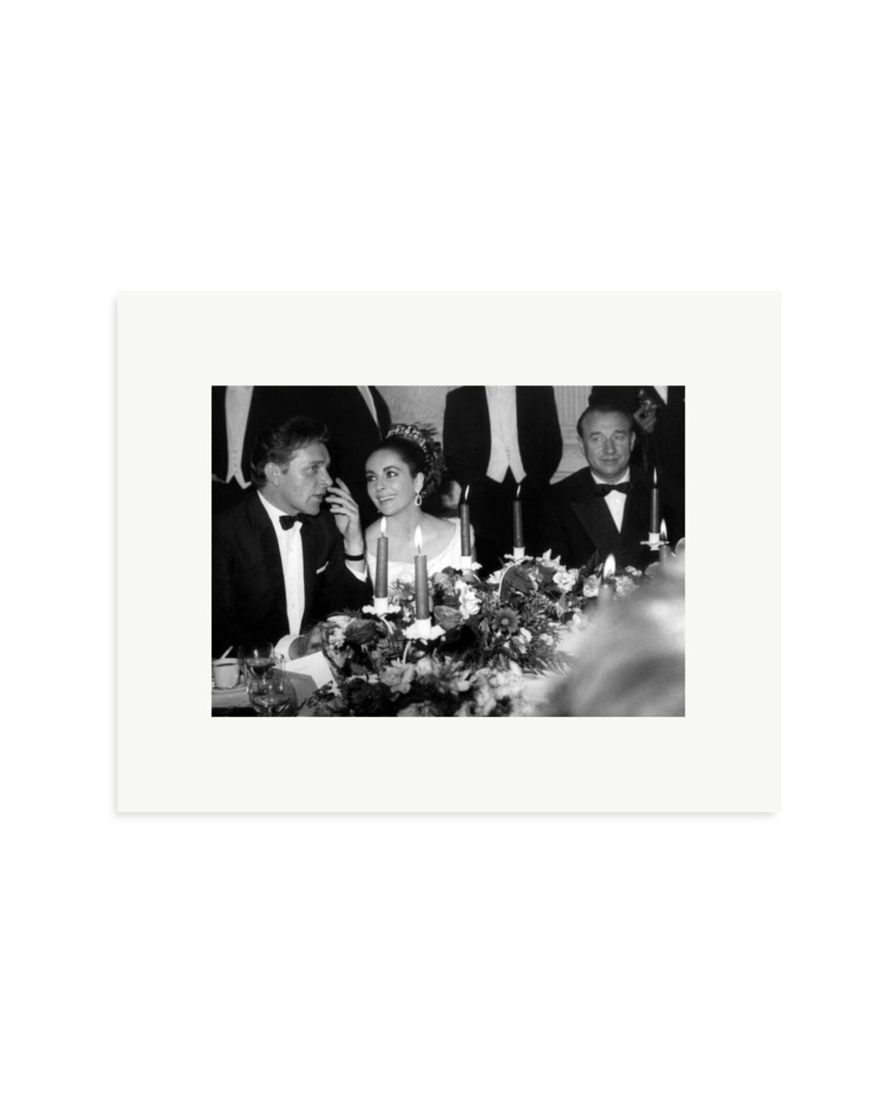 Taylor And Burton at Dinner Print Only / Small