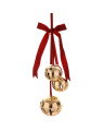 Jingle Bells dekoration rød/guld