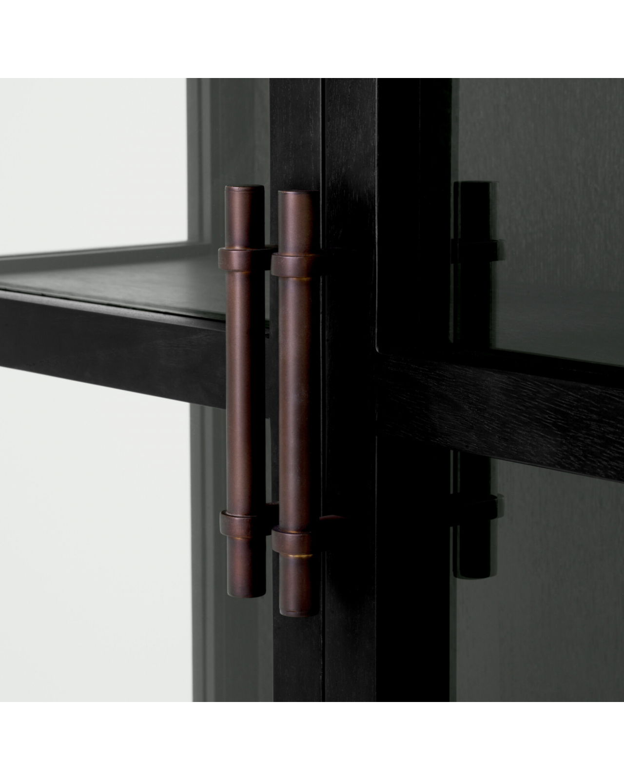 San Bernardino vitrinskåp svart