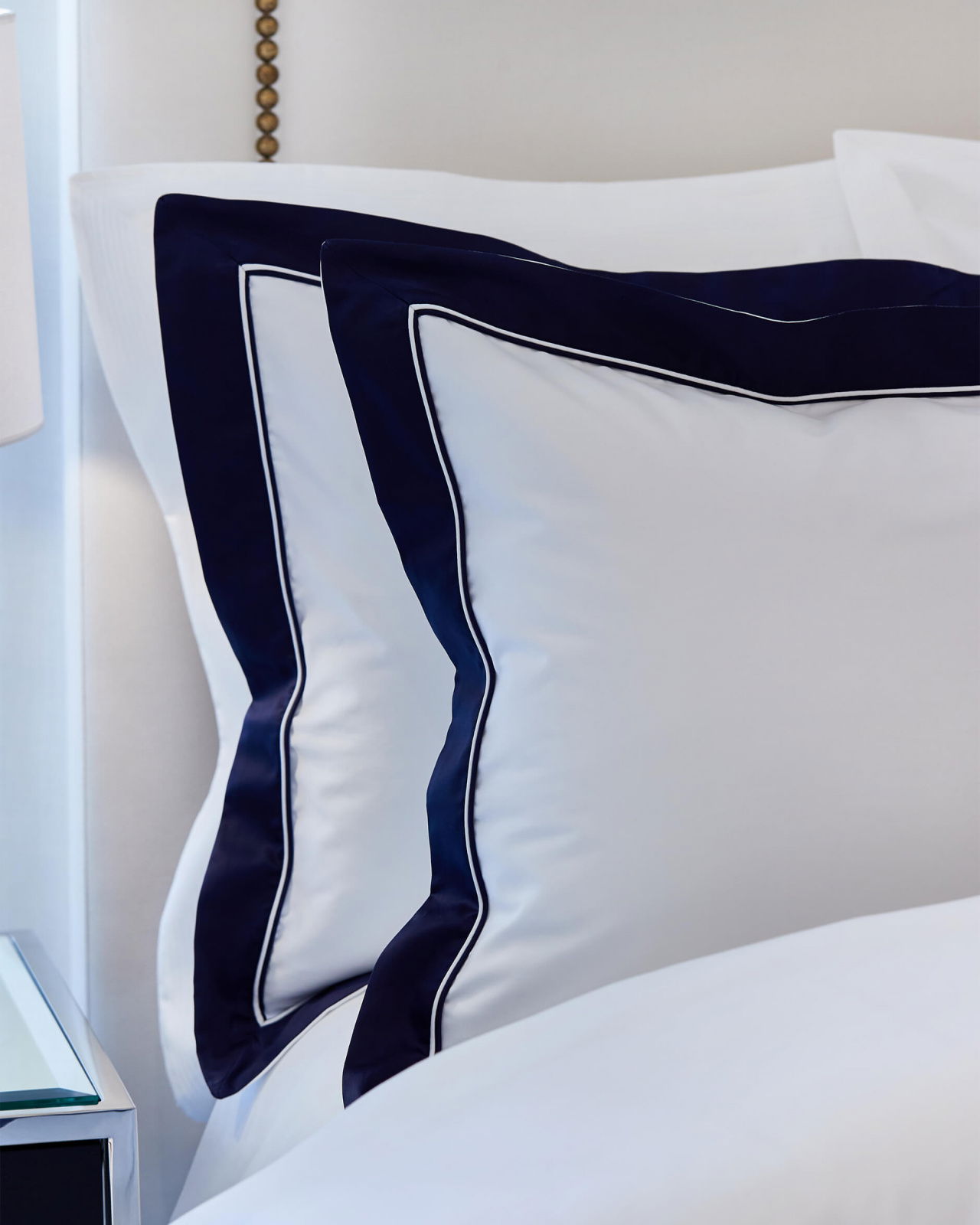 Como örngott vit/blå