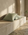 Classic Linen cushion cover green