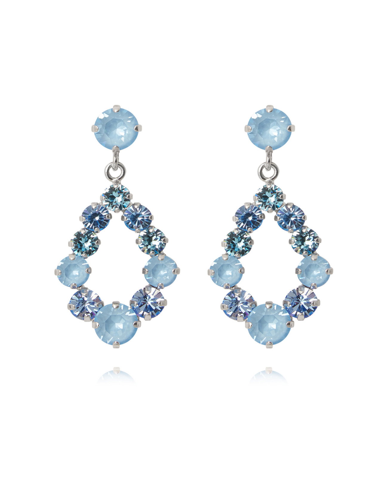 Mini delia örhängen sky combo rhodium