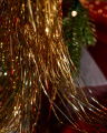 Lametta Christmas Tree Decoration Gold