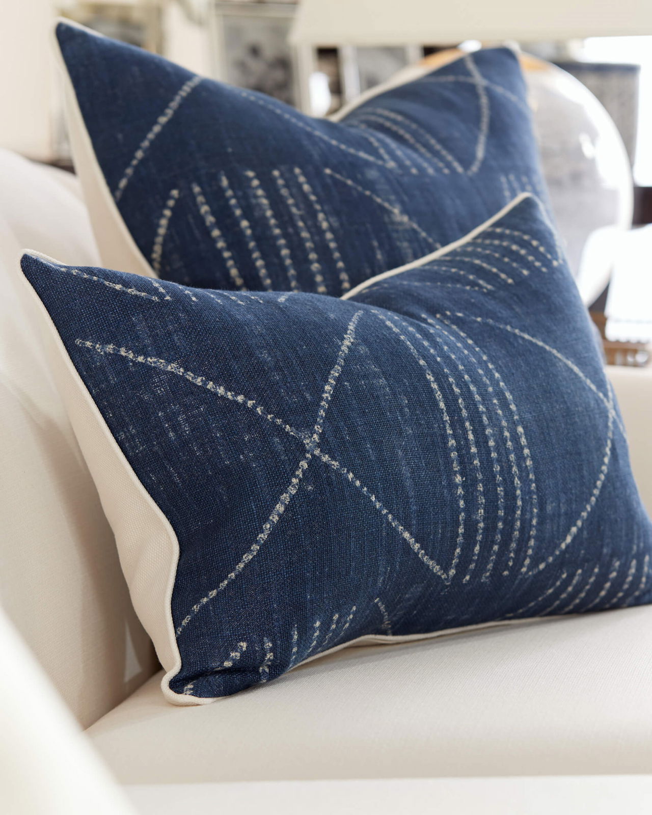 Lagos kuddfodral indigo