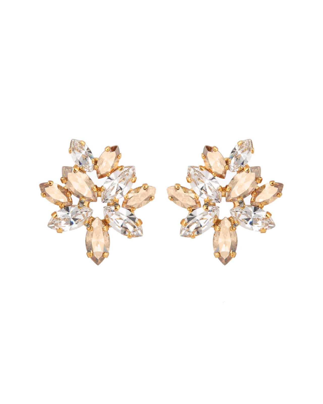 Melia earrings crystal golden shadow