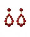 Mini Delia Earrings Red Combo