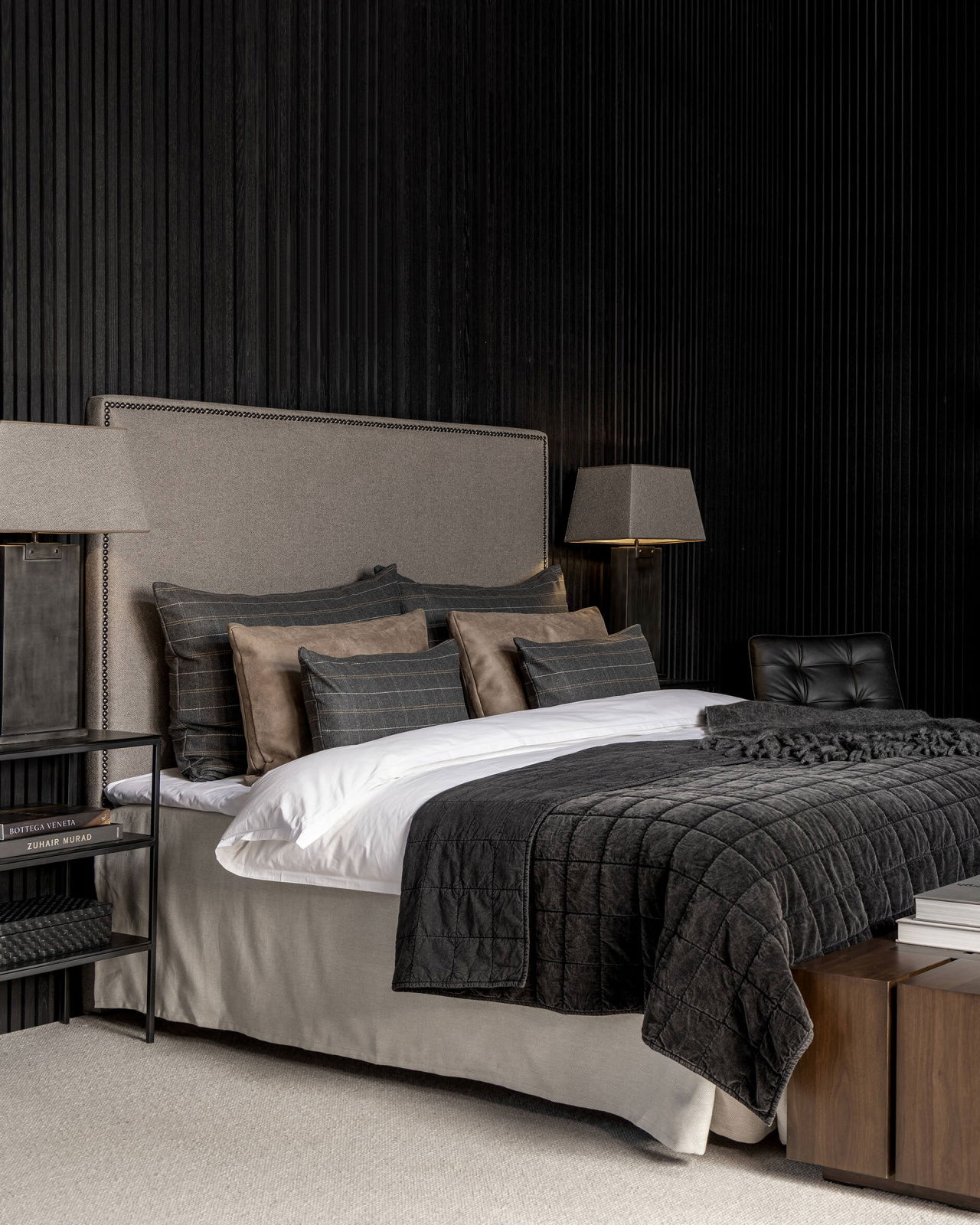 Posh päiväpeite washed black OUTLET