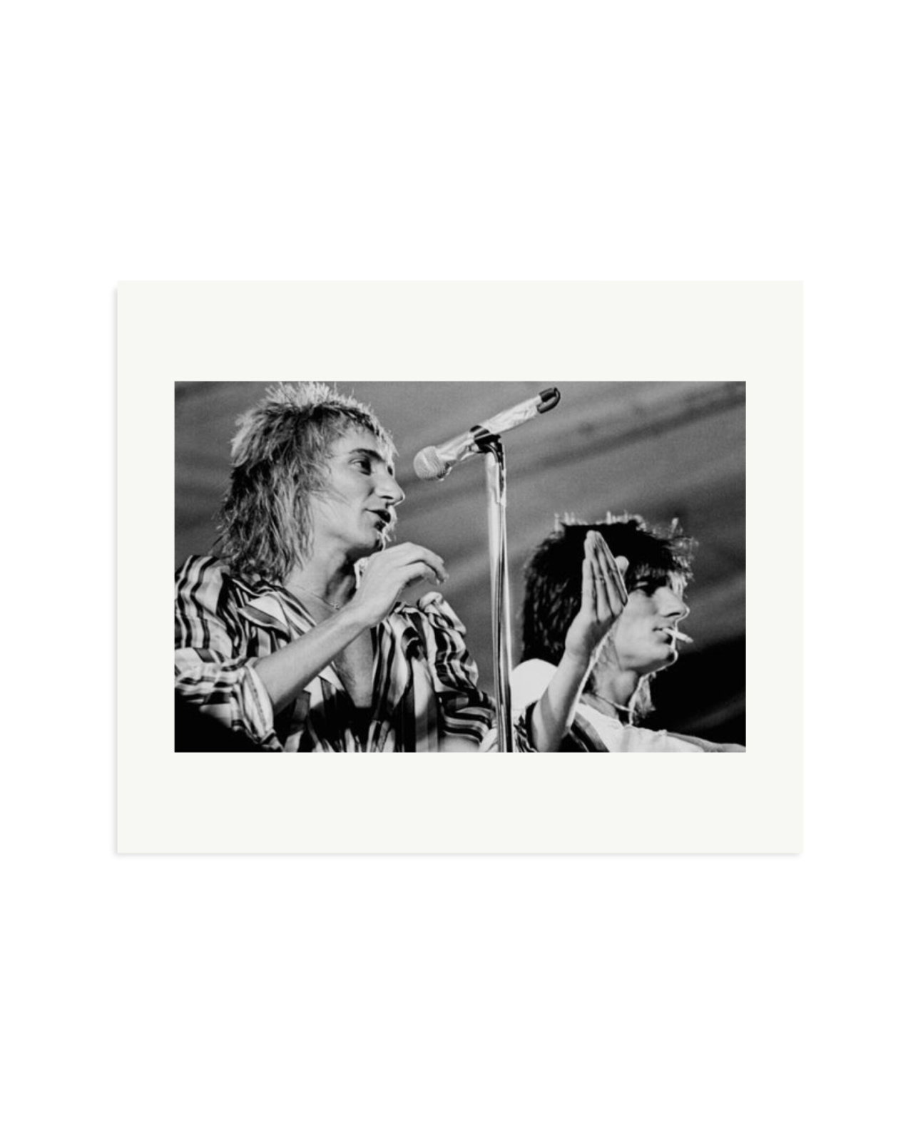 Rod Stewart & Ron Wood 1975 Print Only / Large