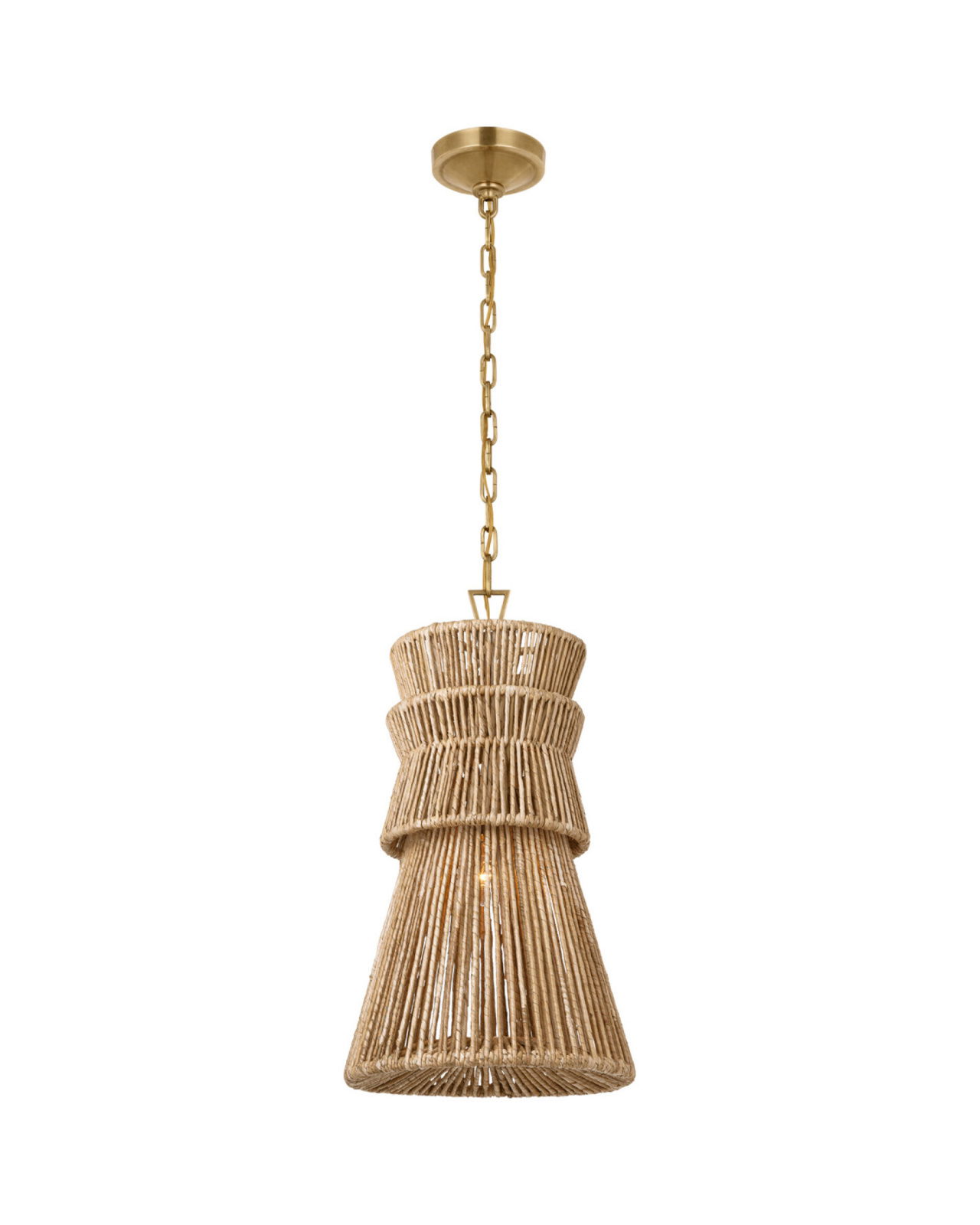 Antigua 13" Pendant Natural Abaca