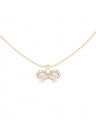 Petite Antoinette bow halskedje crystal