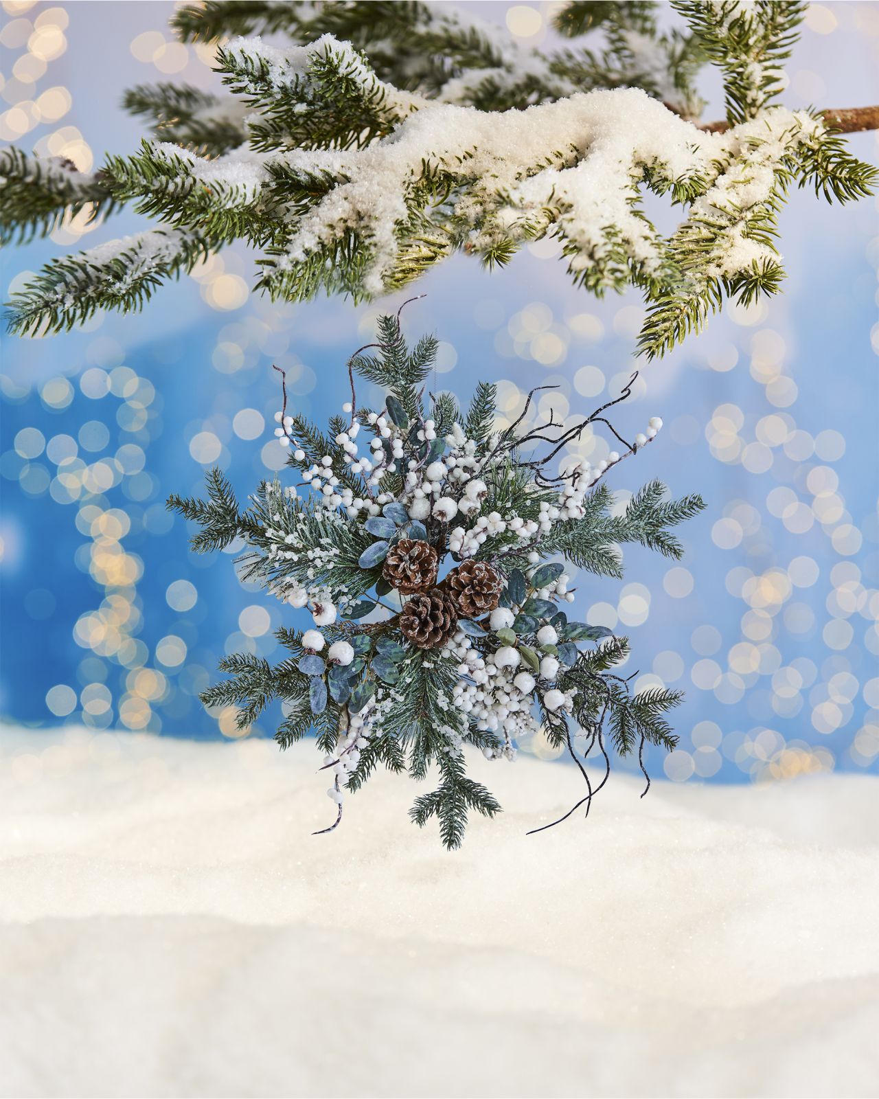 Estelle christmas tree ornament green/white