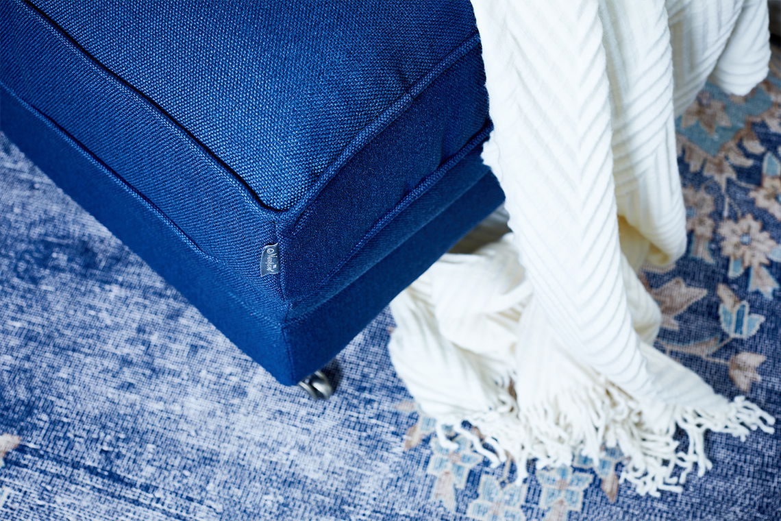 Howard Classic Ottoman Indigo