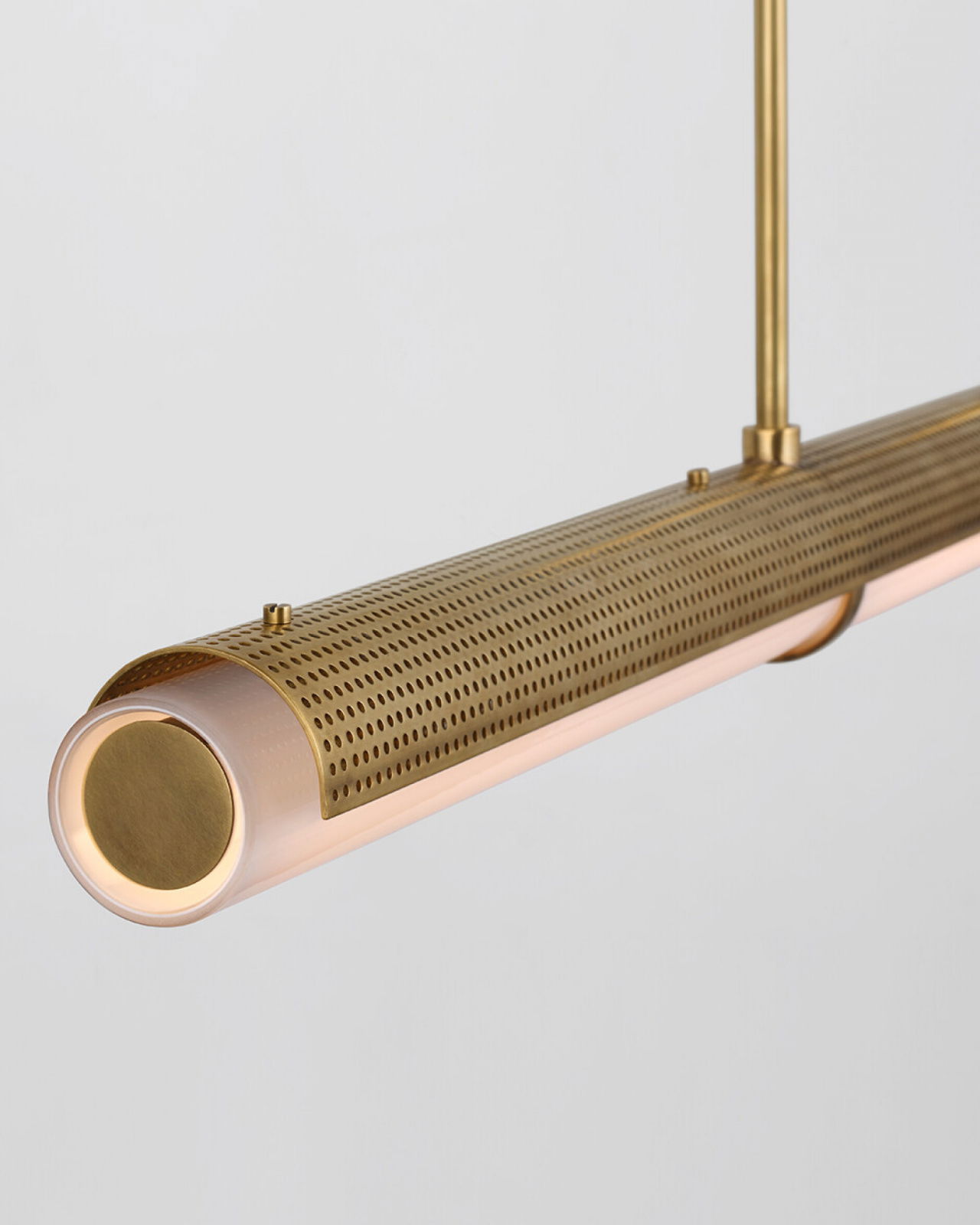 Precision Linear Chandelier Antique Brass Large