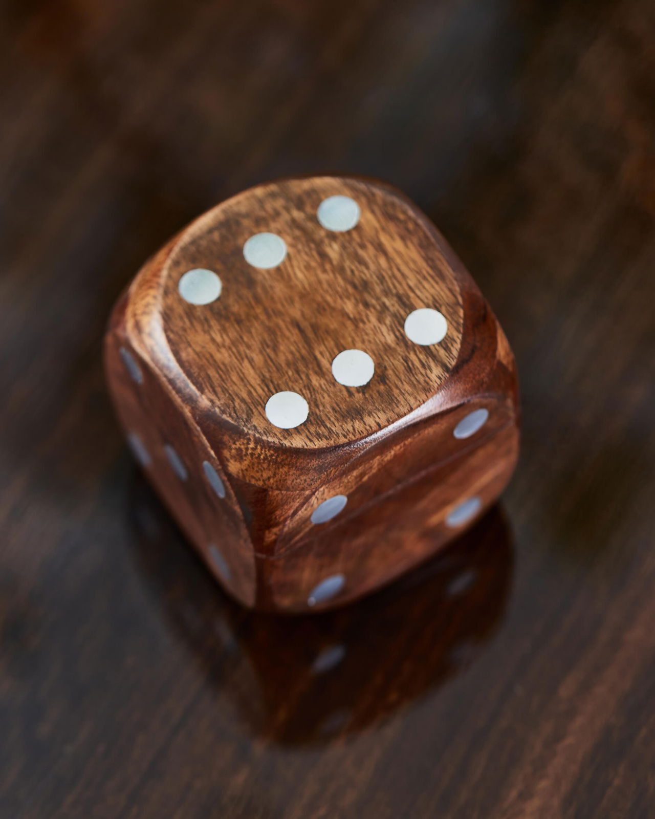 Dice game brown/silver