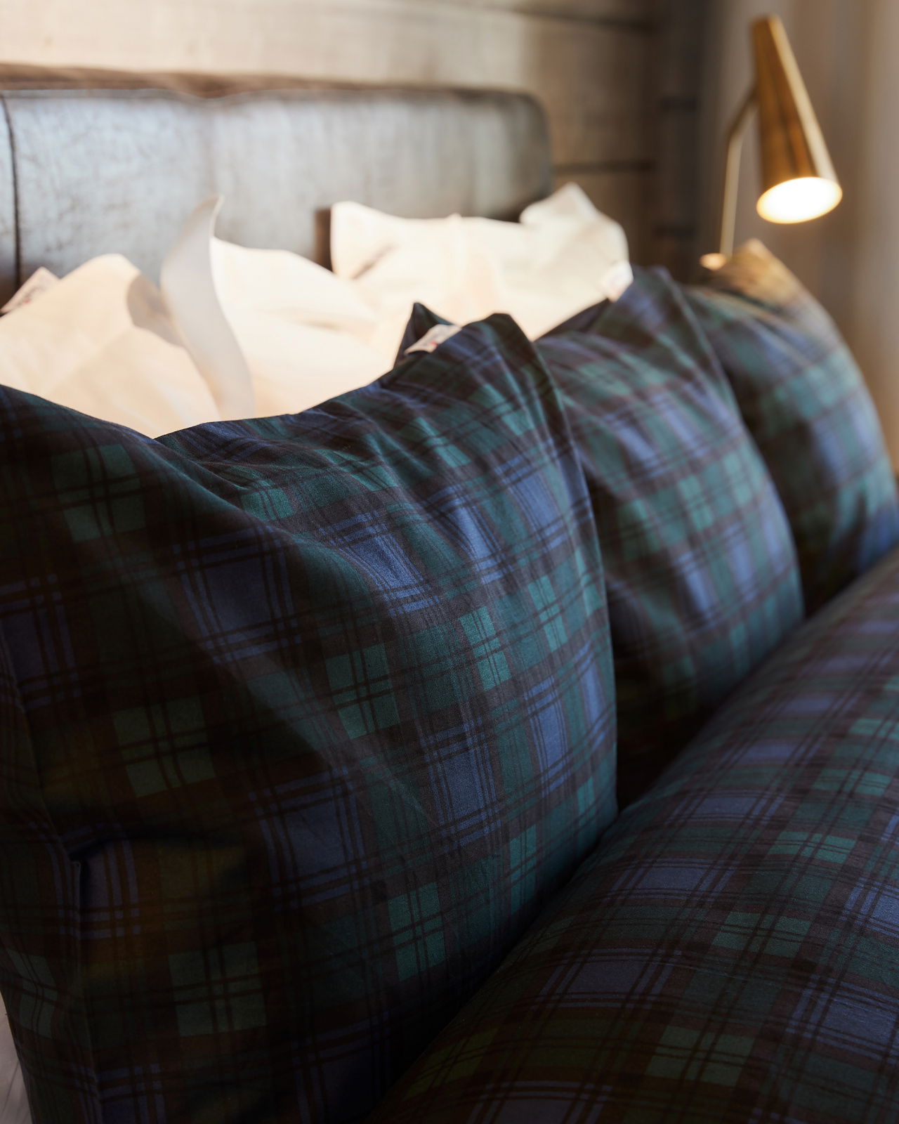 Gstaad påslakanset rutig