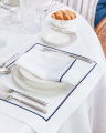 Castleford Holiday Napkin White/Blue