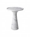 Pompano sidobord white carrera marble