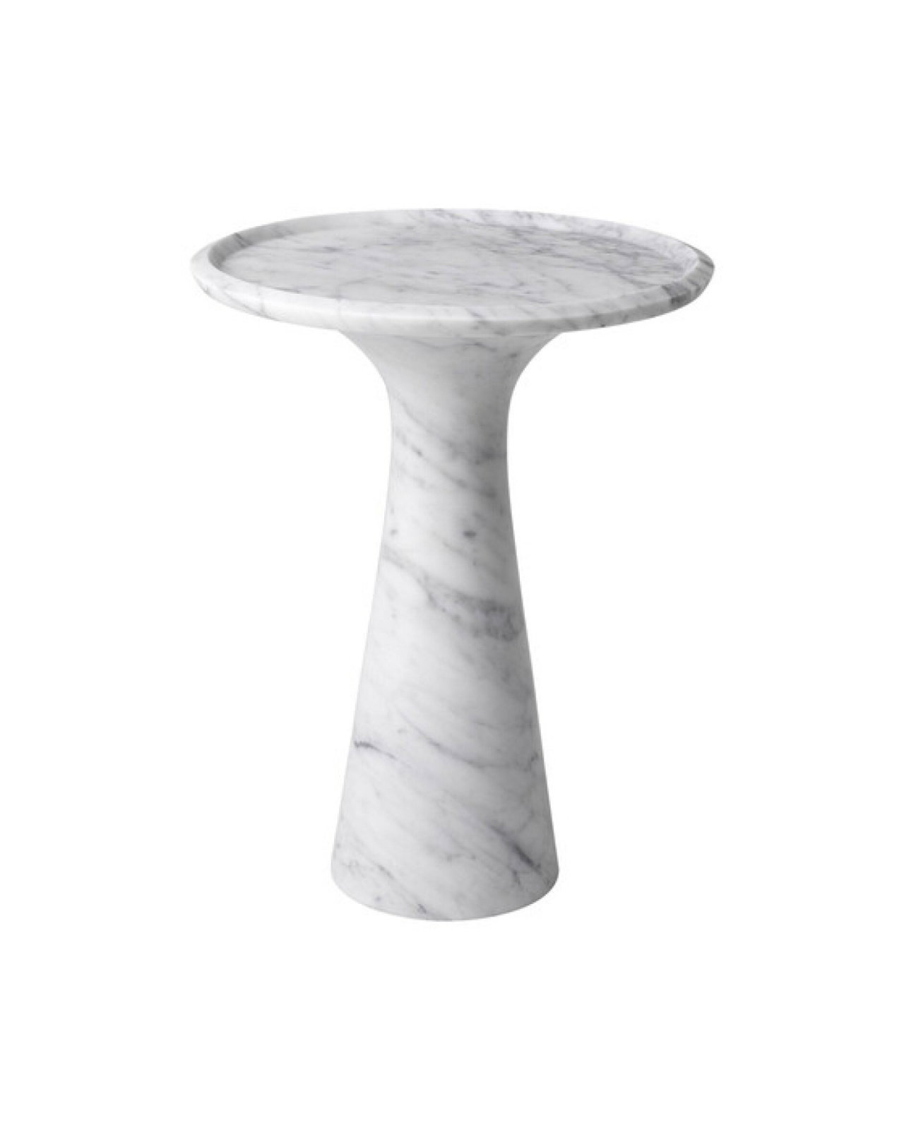 Pompano sidobord white carrera marble