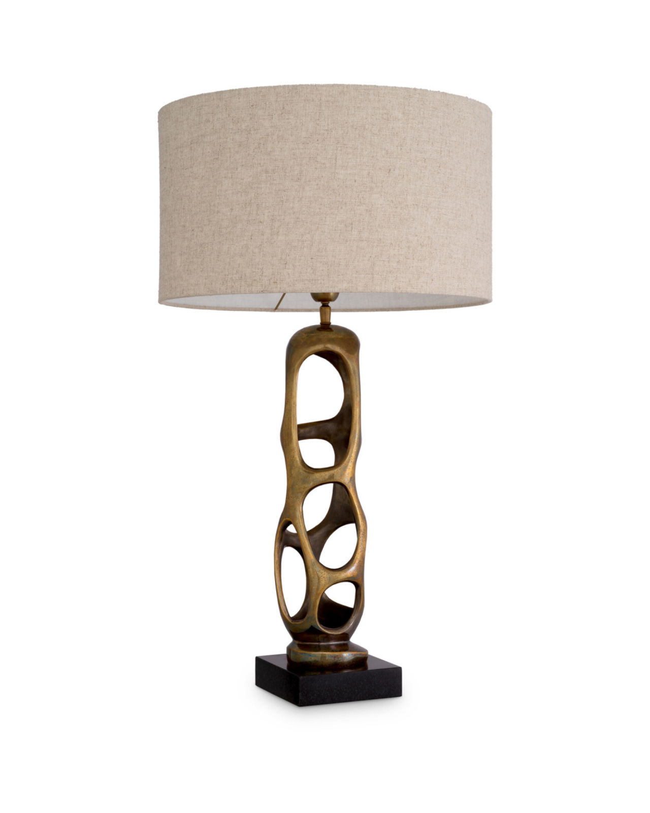 Kearny bordlampe antik messing