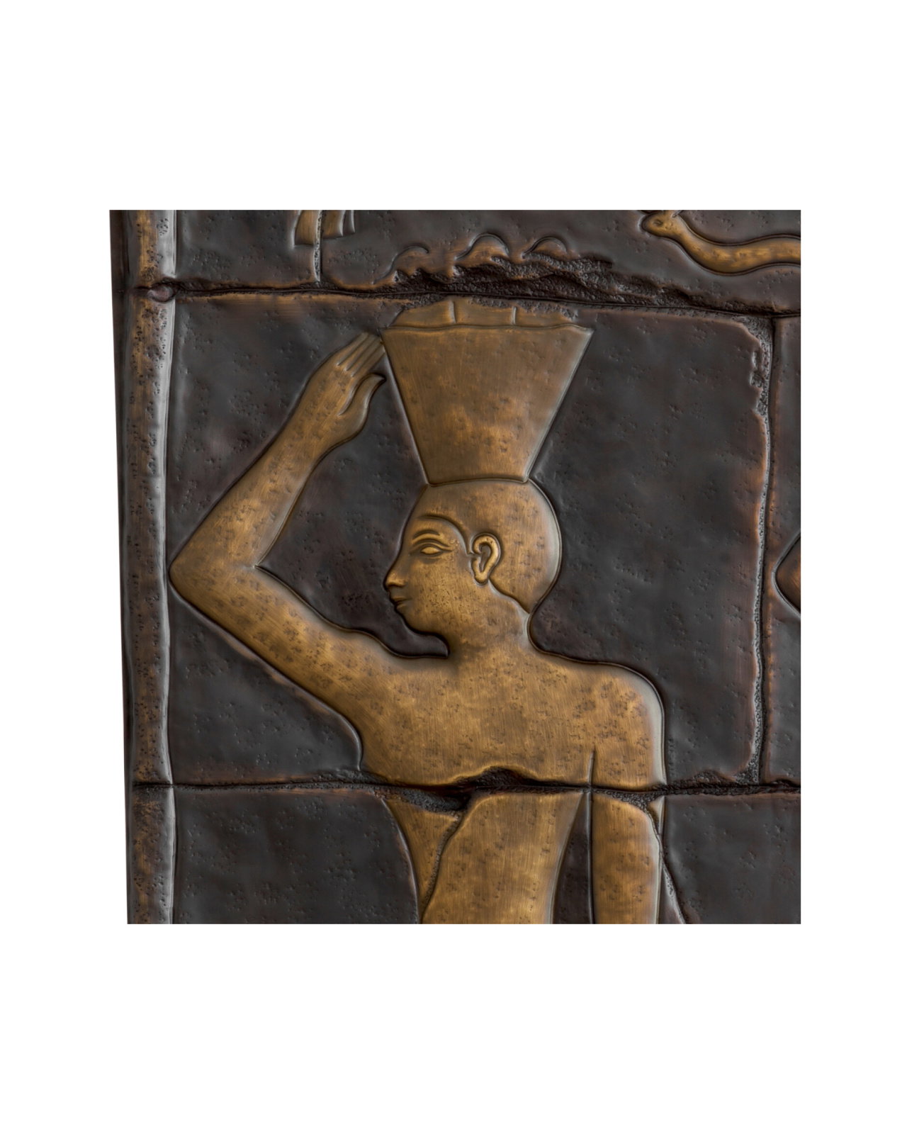 Akhtihotep veggdekorasjon bronze
