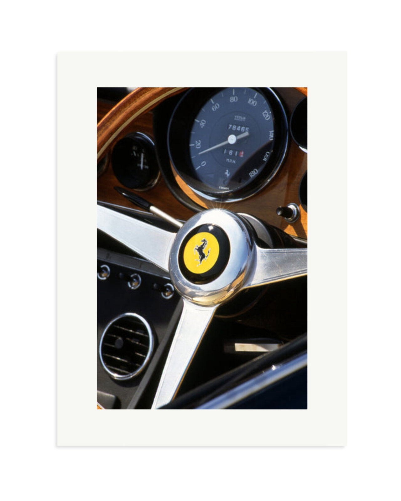 Ferrari Dashboard Print Only / XL