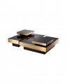 Nio black coffee table set, 4-piece