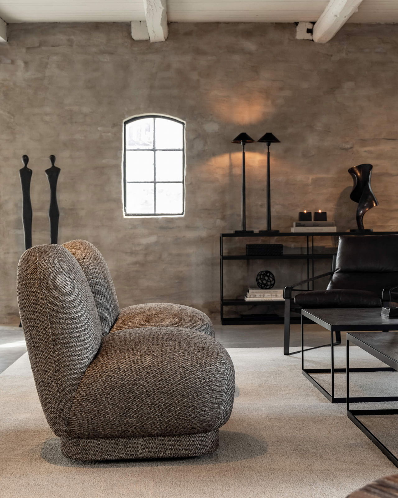Baxter Lounge Chair Viva Brown
