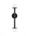 Nodes Double Sconce Midnight Black