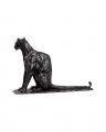 Sitting Panther skulptur brons