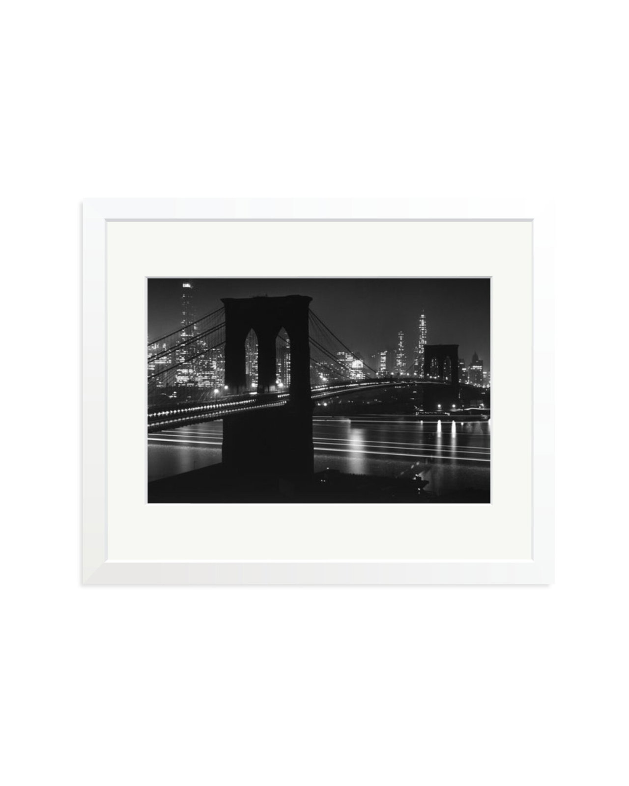 Brooklyn Bridge at Night White / Medium