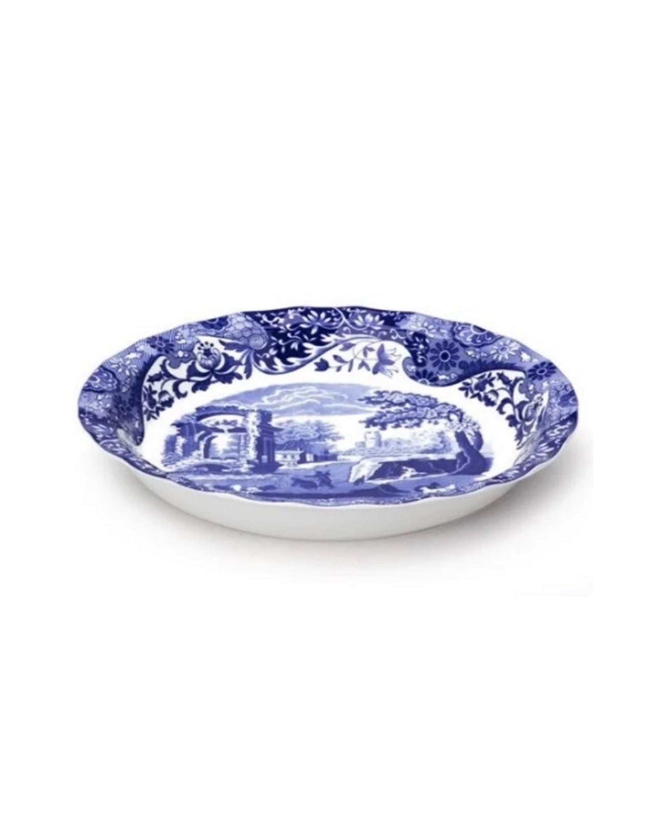 Blue Italian pie dish blue/white