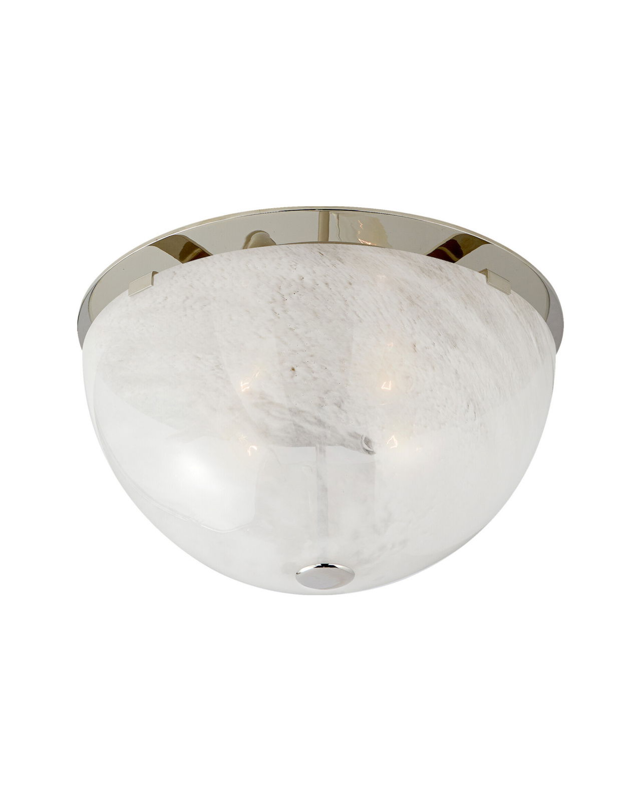SereMedium Flush Mount Polished Nickel