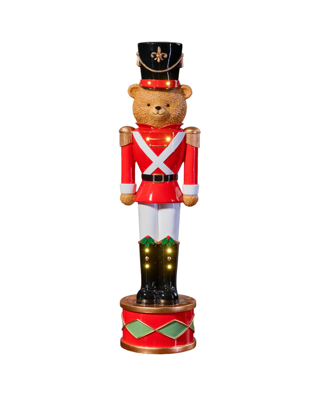 Teddy Nutcracker With Lights 45 cm
