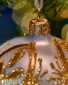 Lux Blanche Bauble White/Gold