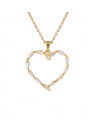 Baguette Heart halsband crystal