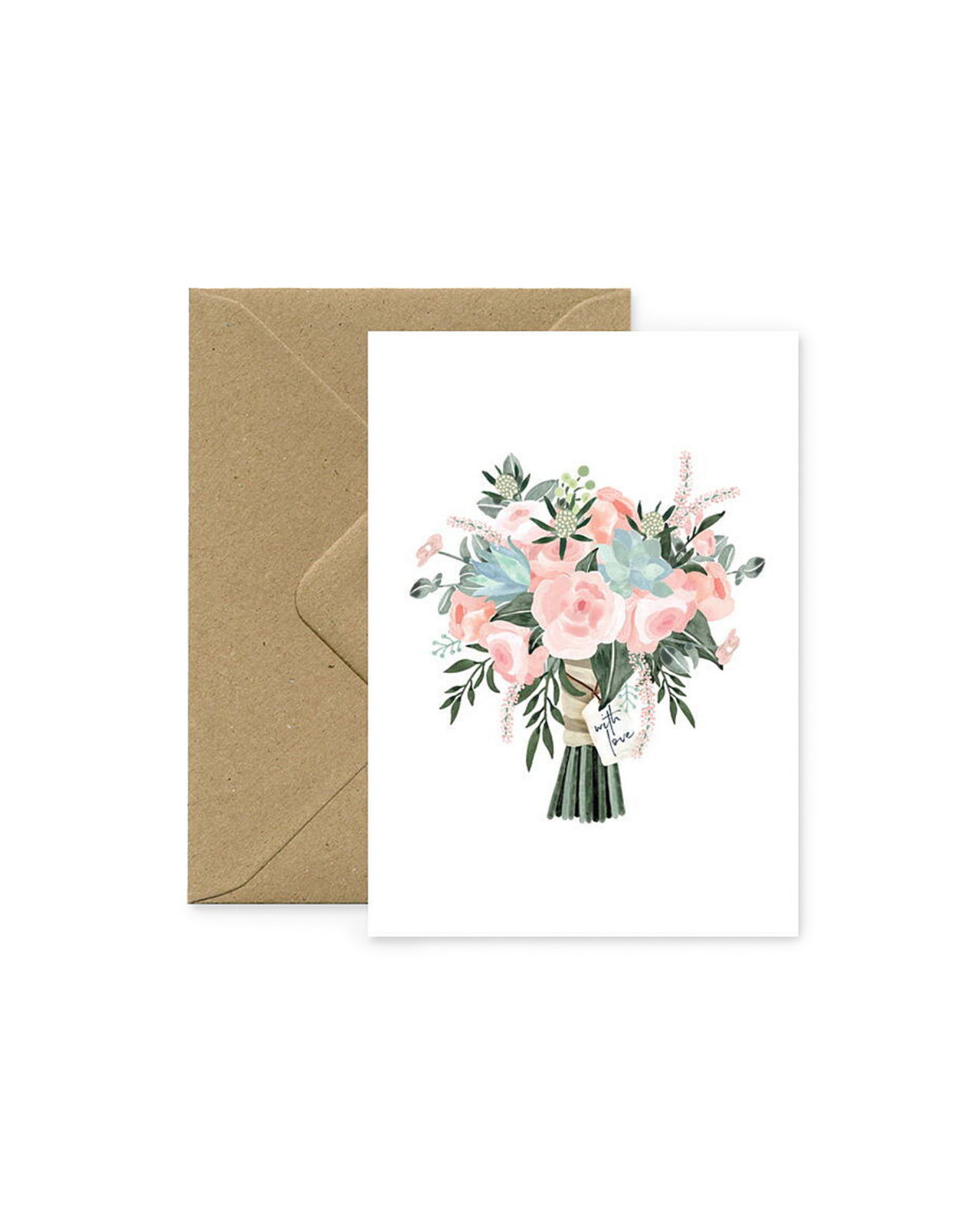 Bouquet with Love Card