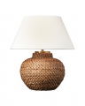 Avedon 11" Cordless Accent Lamp Natural Rattan
