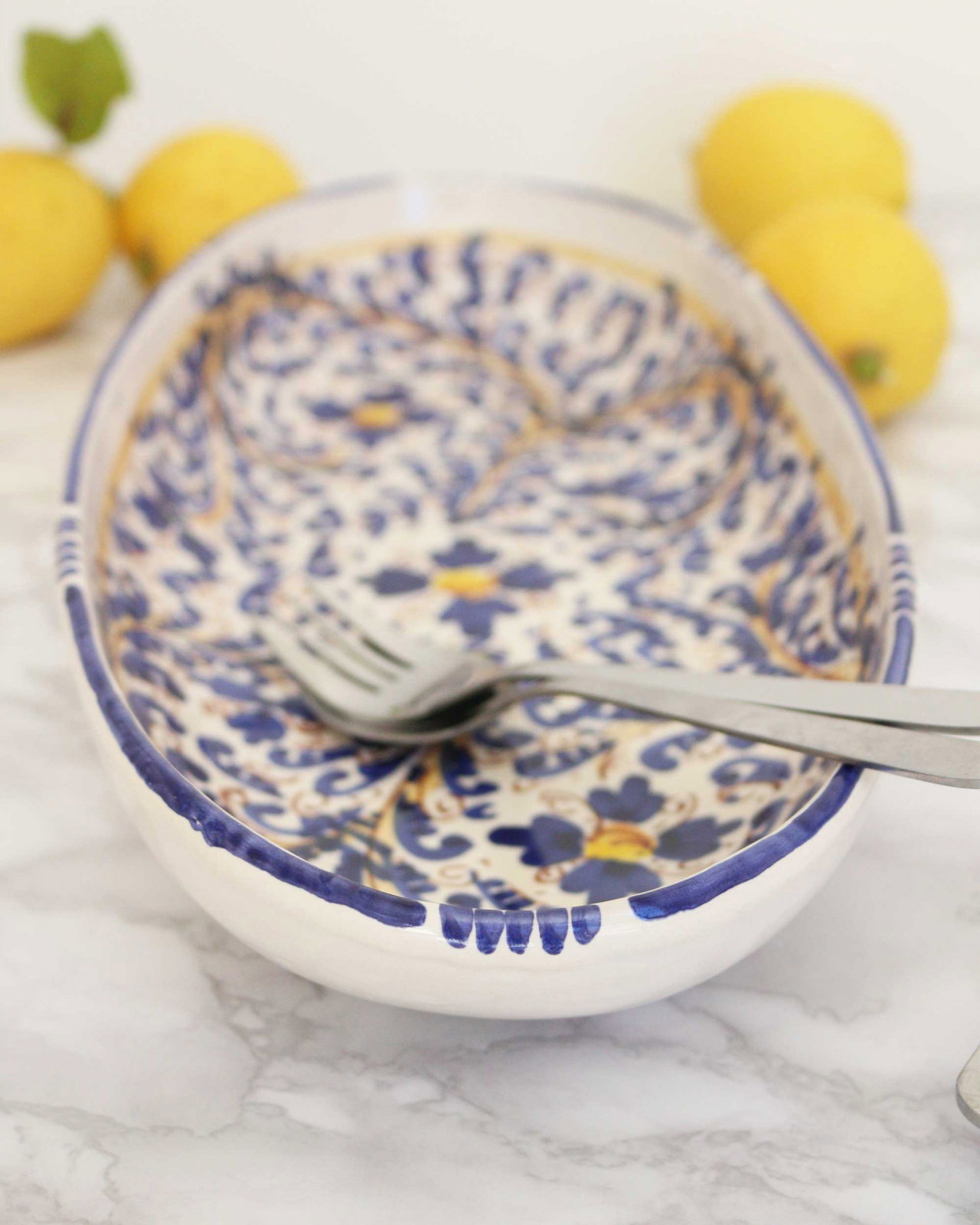 Donnalucata blue serving platter