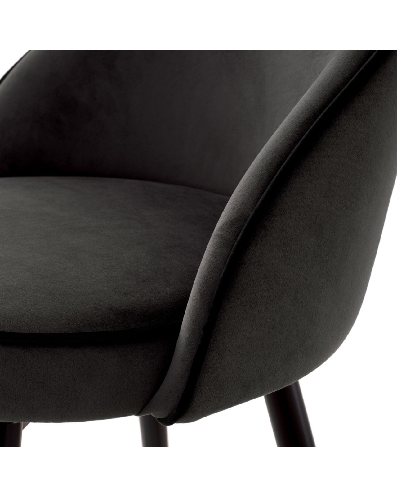 Cooper Bar Stool Roche Dark Grey Velvet Set of 2