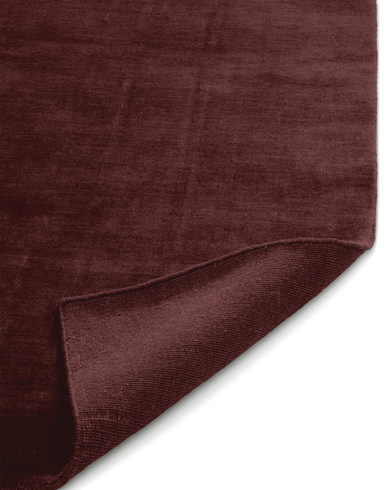 Solid tæppe burgundy