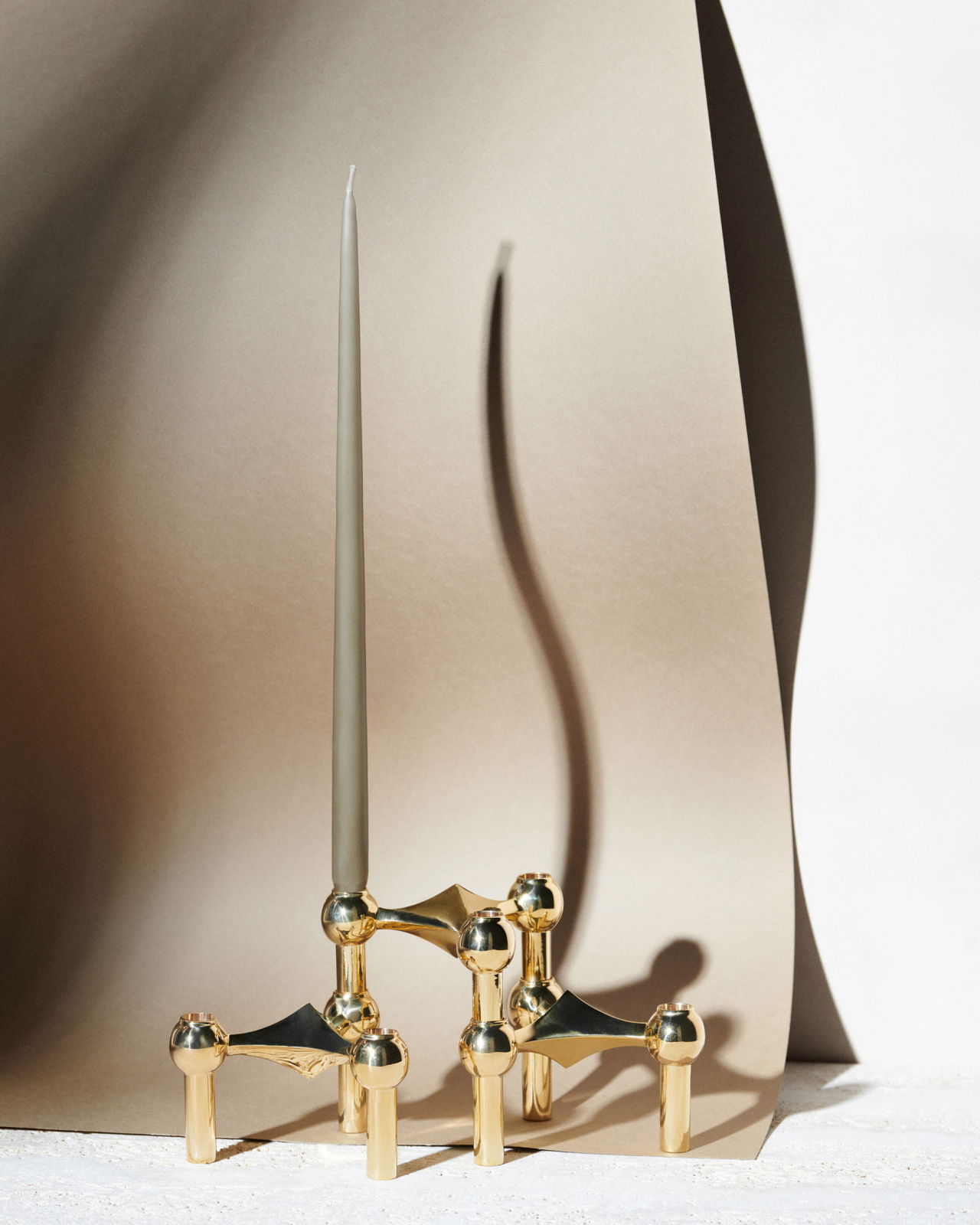 Nagel ljusstake mässing