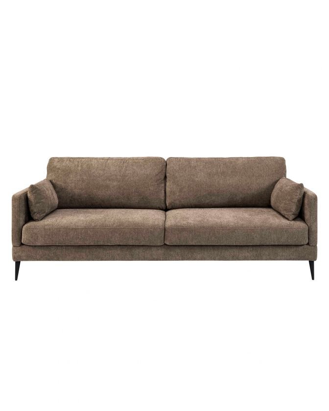 Andorra sofa, 3-seters, brun