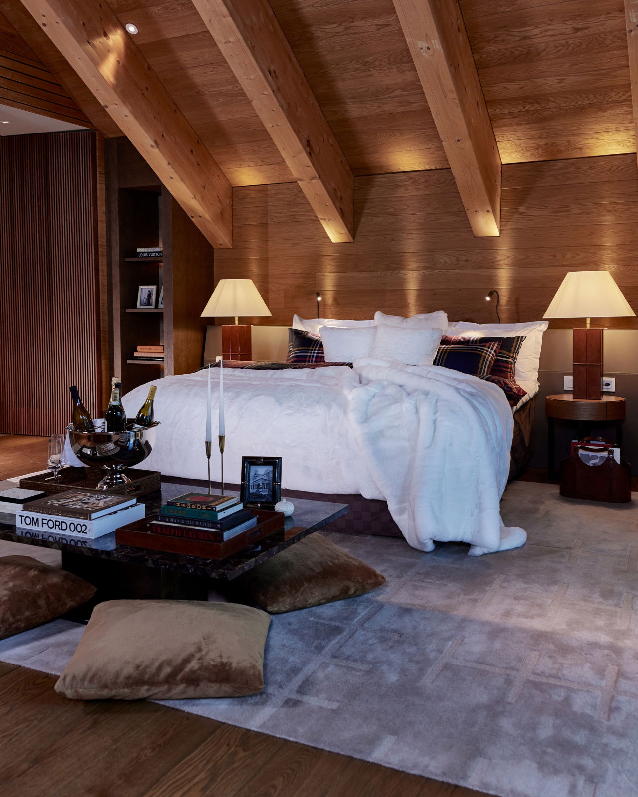 Kensington bordslampa läder kvadrat