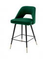 Avorio Counter Stool Roche green velvet