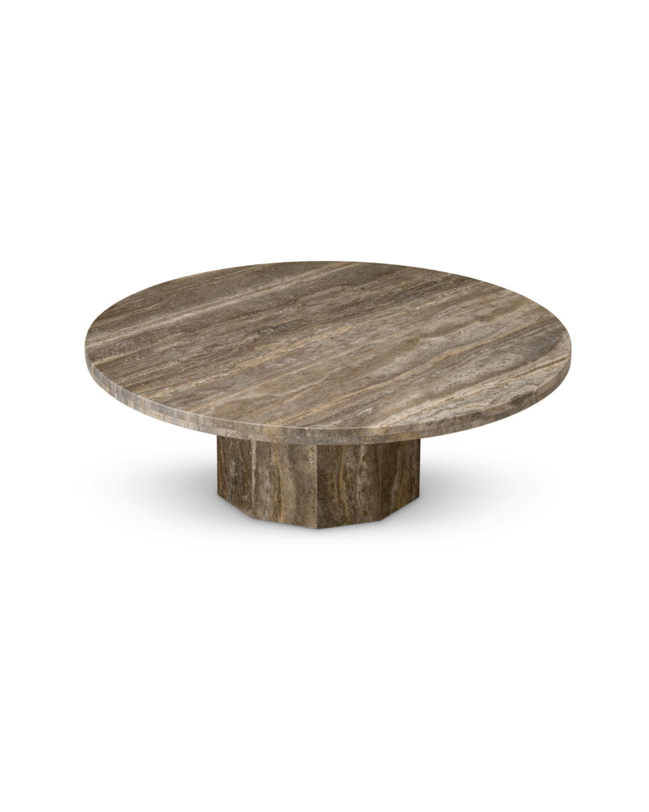 Florence Coffee Table Silver Travertine
