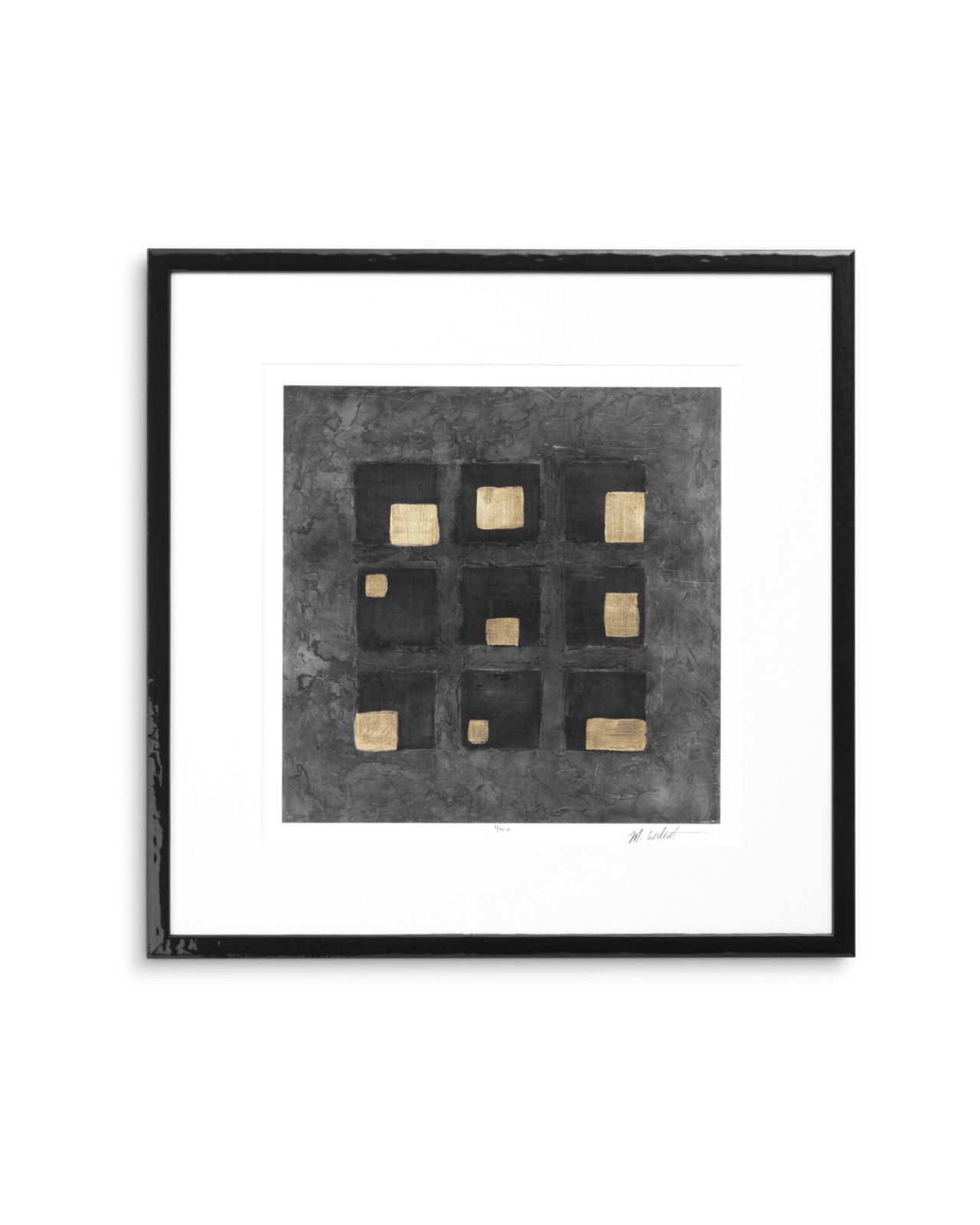 Washed Black Squares tavle af Michael Willett 2 sæt