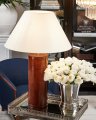 Kensington Table Lamp, Leather, Round